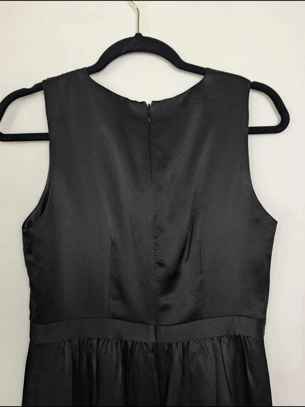 J Crew Classic Cocktail Black Sleeveless 100% Silk A-Line Dress Size 2 Party
